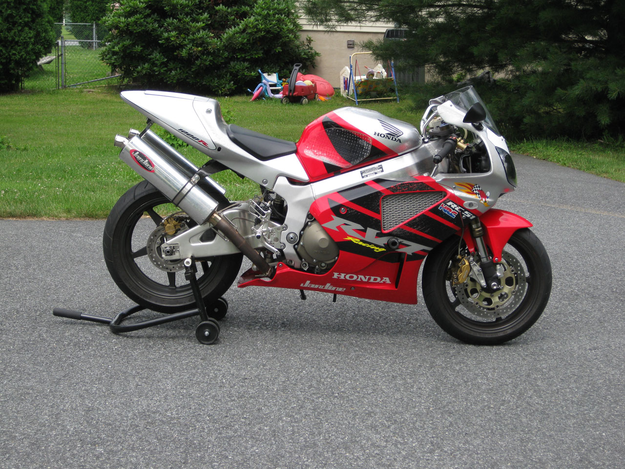Honda rc51 yoshimura high mount exhaust #6